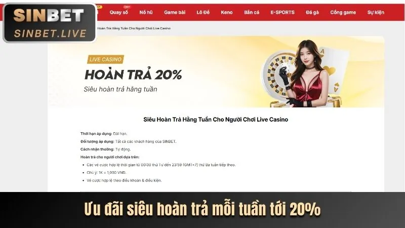 Hoàn trả casino hàng ngày ku bet