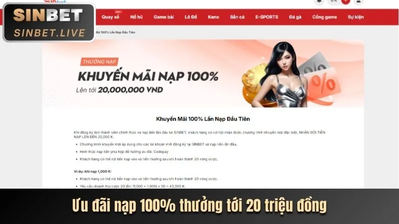 Ưu đãi nạp lần đầu b52 play